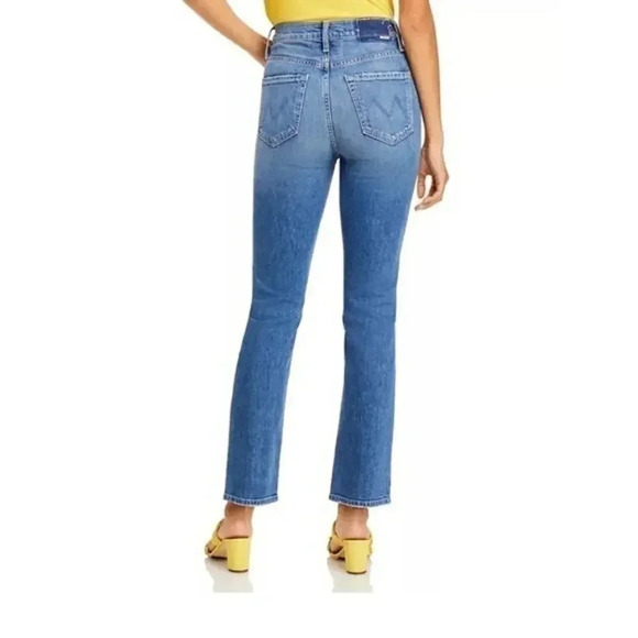 MOTHER High Waisted Rider Skimp Jeans in Cowboys Don't Cry B1267 - Picture 2 of 7